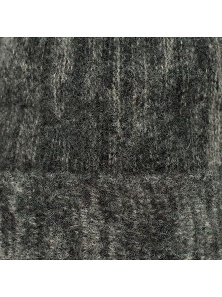 Elegantní zimní vlněná čepice tmavě šedá