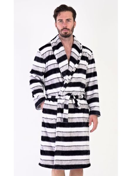 Pánský župan se šálovým límcem William - šedá