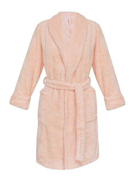 Krátký dámský župan DKAREN Eliza broskvový