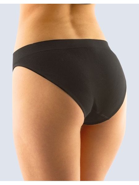 Dámské kalhotky bezešvé GINA Bamboo PureLine 00018P - černá