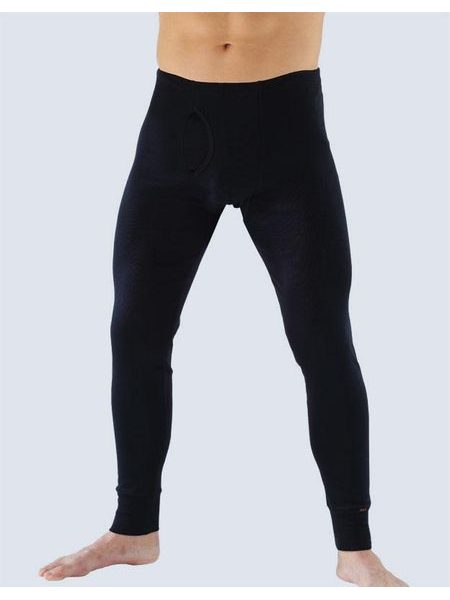 Pánské spodky (legíny), dlouhé, šité, klasické, jednobarevné 76001P - černá