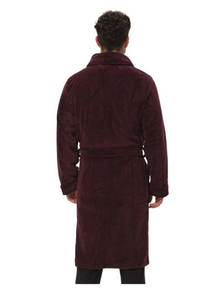 Hebký pánský župan Hustle vínový