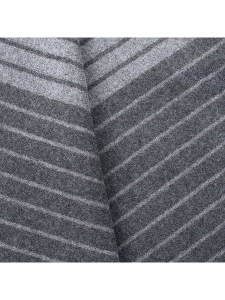 Zimní šála s pruhy šedá