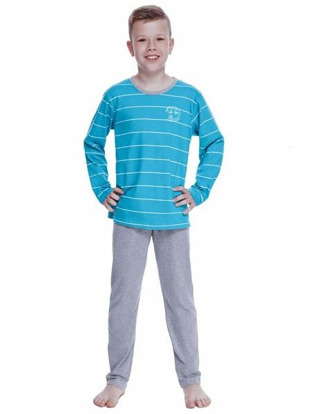 Chlapecké pyžamo Harry tyrkysové s pruhy