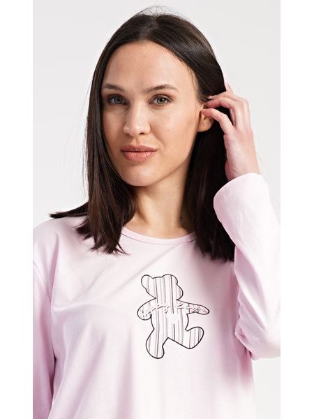 Dámské pyžamo dlouhé Paulína - světle růžová