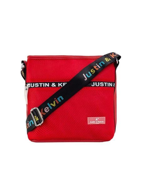 Červená městská taška přes rameno