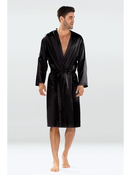 Pánský saténový župan Christian černý