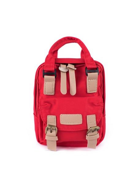 Dětský batoh v pastelových barvách červený