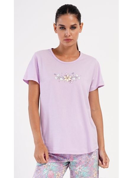 Dámské pyžamo kapri Viola - světle fialová