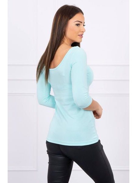 Tričko s kulatým výstřihem, mátová