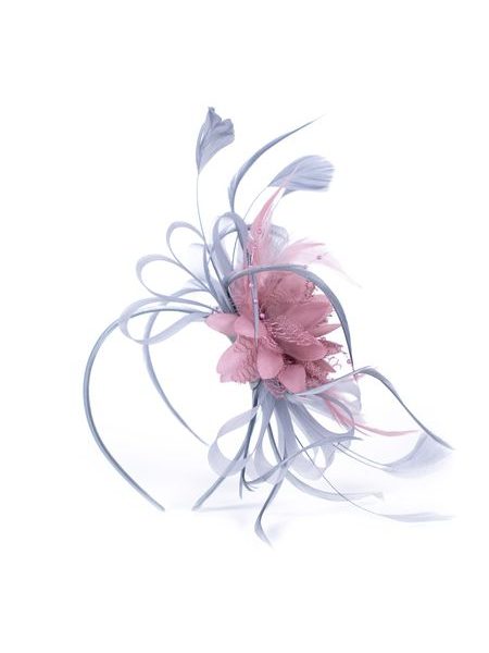 Fascinátor Andrea - šedý