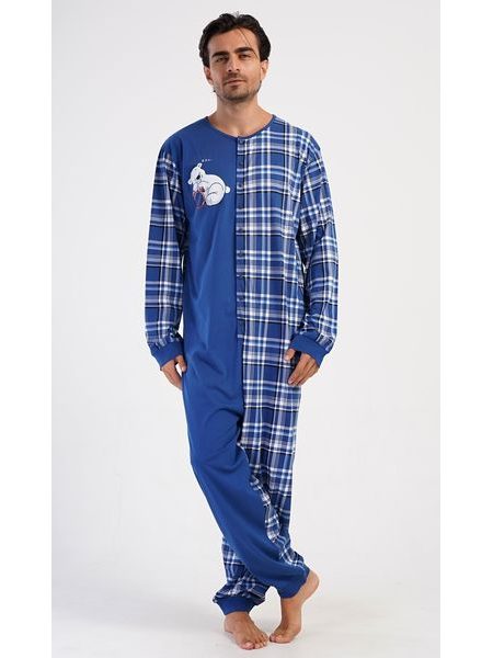 Pánský overal Méďa Ospalec - tmavě modrá