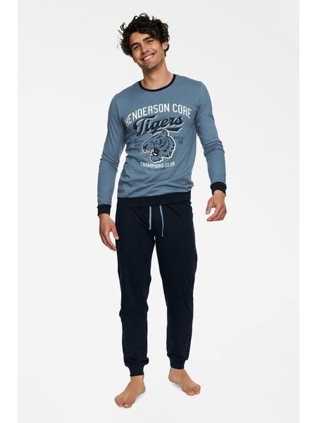 Pánské pyžamo Burn tigers modré