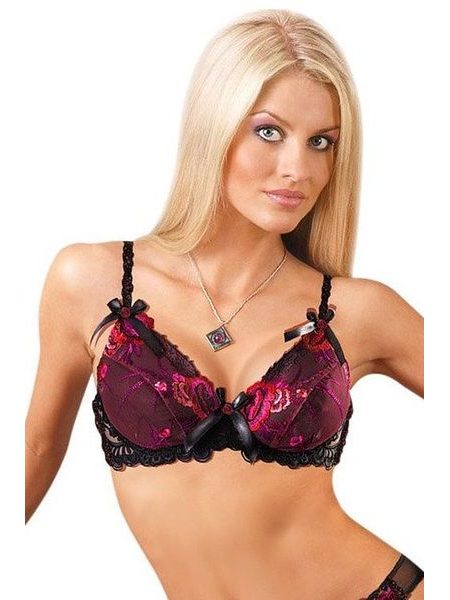 Podprsenka BENEFIT Livia soft černá/růžová