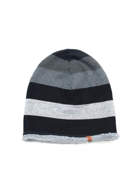 Dívčí kožíšková čepice pruhovaná