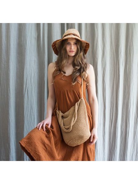 Klobouk přírodní hnědý