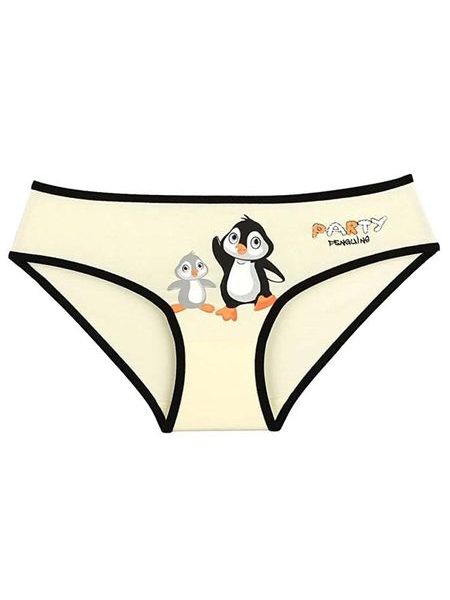 Dětské kalhotky Tučňáci na párty - růžová