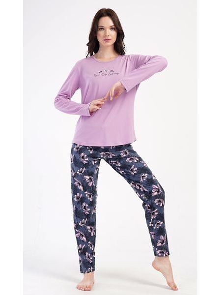 Dámské pyžamo dlouhé Violetta - fialová