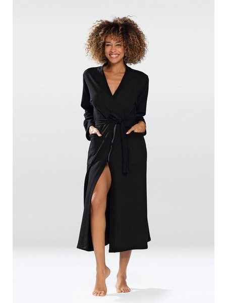 Bavlněný župan Melissa černý