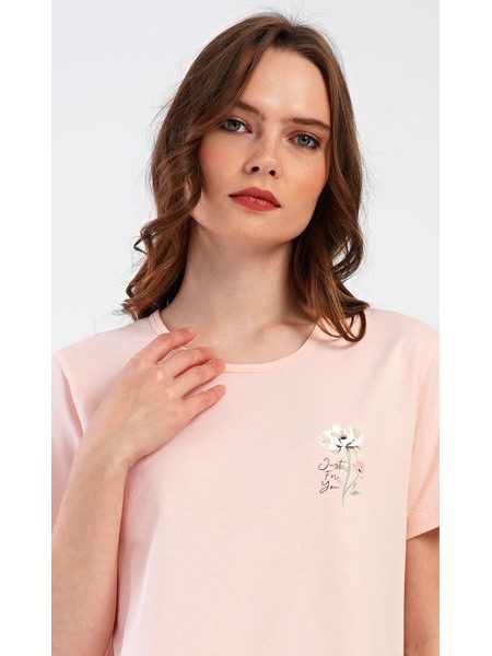 Dámské pyžamo kapri Marie - světle lososová