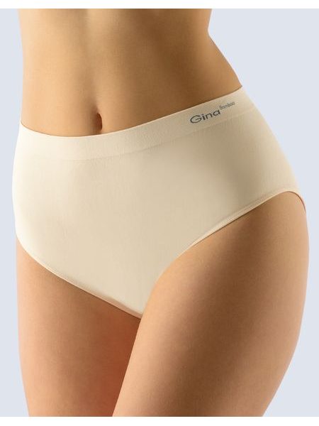 Dámské kalhotky bezešvé, klasické, jednobarevné Bamboo PureLine 01001P - tělová