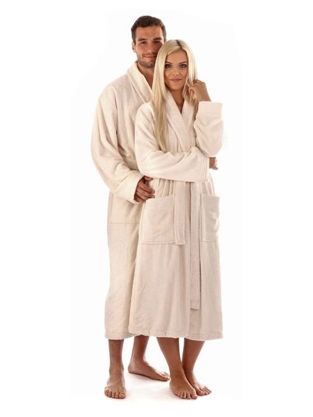 Unisex župan Austin bambusový krémová