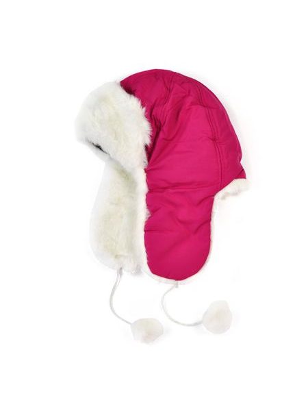 Kožíšková ušanka růžová