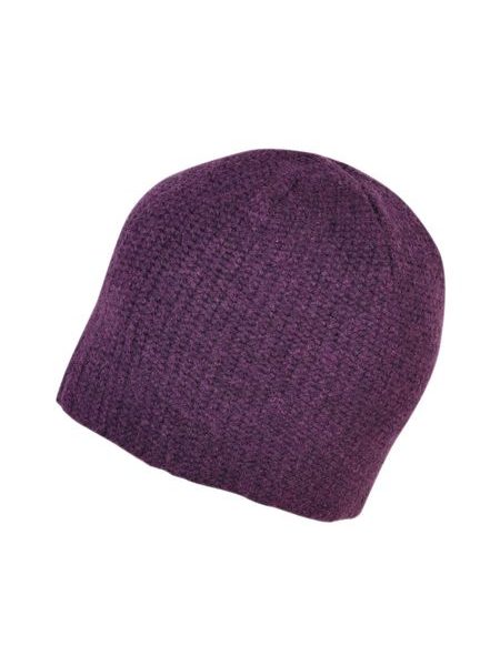 Vlněná čepice fialová