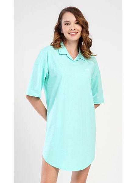 Dámská noční košile s krátkým rukávem Martina 2. jakost - světle zelená