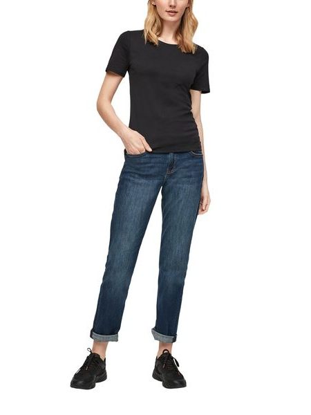 Dámské tričko s krátkým rukávem s.Oliver černé