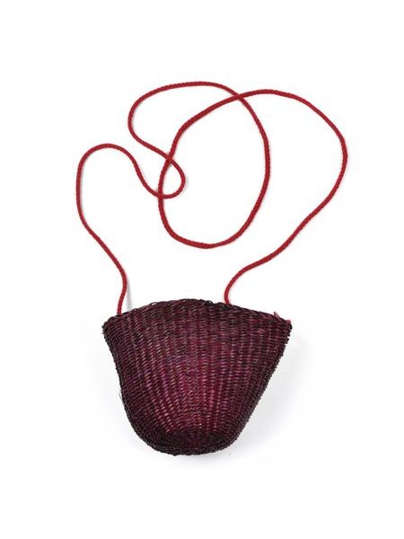 Crossbody letní košík červenorůžový