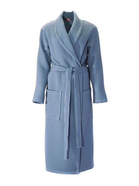 Vaflový župan Esbo do sauny - světle modrá