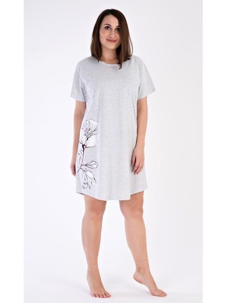 Dámská noční košile s krátkým rukávem Nicol - světle lososová