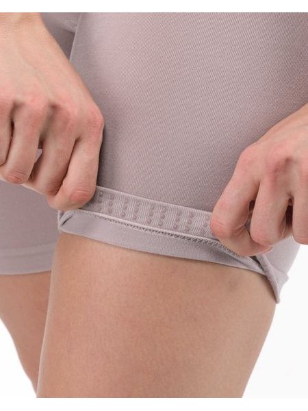 Boxerky s dlouhou nohavičkou a zpevněným pasem EcoBamboo - Béžová