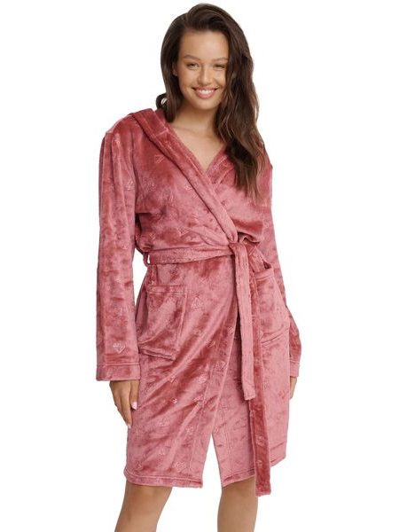 Dámský župan 41066 Glossy pink