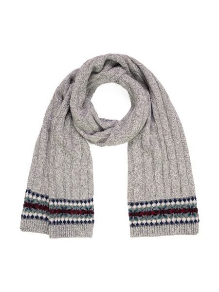 Čepice, šála - světlešedá