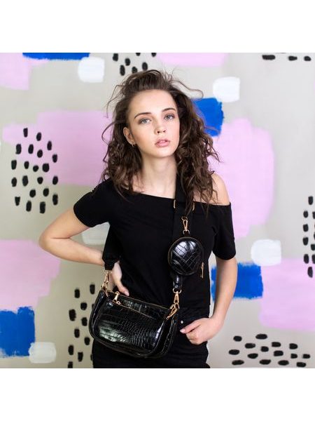 Kabelka Luisa 3v1 modrá