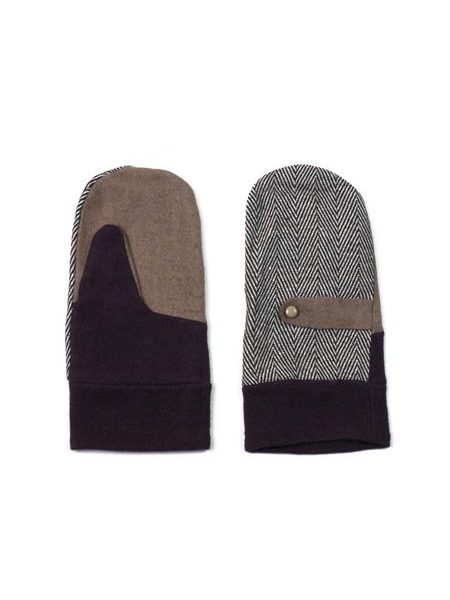 Elegantní palcové rukavice hnědé