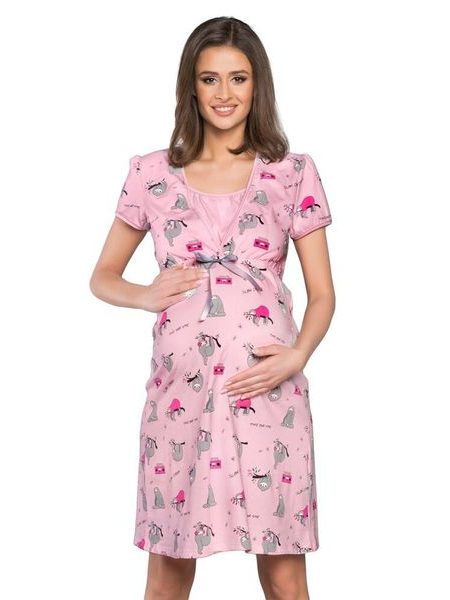 Mateřská noční košile Leni růžová