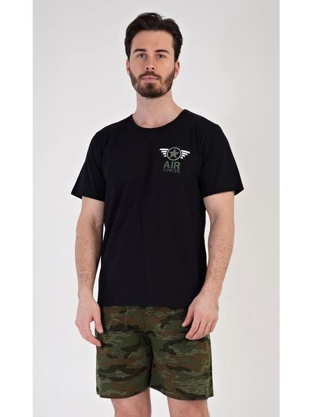 Pánské pyžamo šortky Air - černá