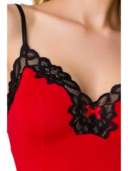 Noční košile Roma red/black