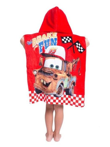 Dětské pončo Cars červené