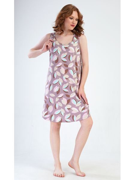 Dámská noční košile na ramínka Klárka - bílá káva