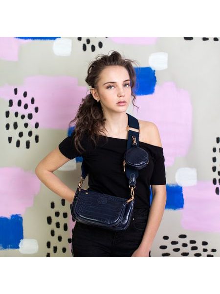 Kabelka Luisa 3v1 modrá