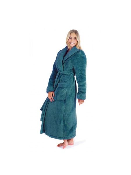 Dámský dlouhý hřejivý župan ALTA petrolejová