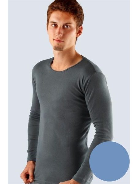 Pánské tričko s dlouhým rukávem 78003P - kouřová