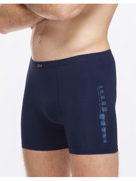 Pánské boxerky delší nohavička, šité, s potiskem - lékořice atlantic