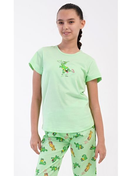 Dětské pyžamo kapri Ella - světle zelená