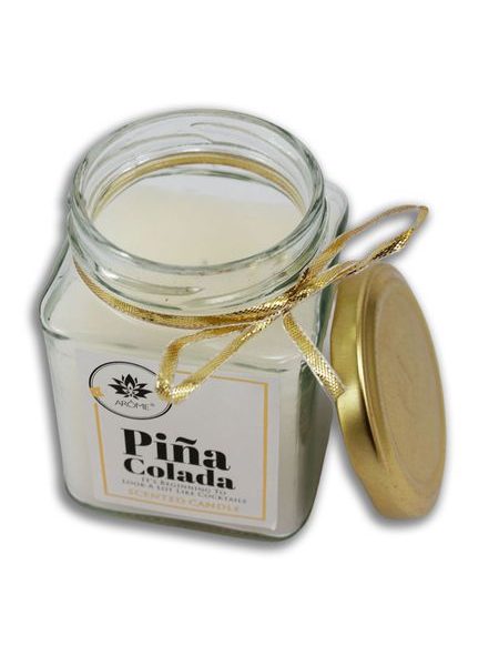 ARÔME Svíčka 170 g, v barevném skle s víčkem, Pina Colada