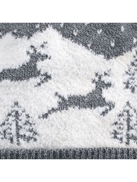 Čepice s jelenem - šedá